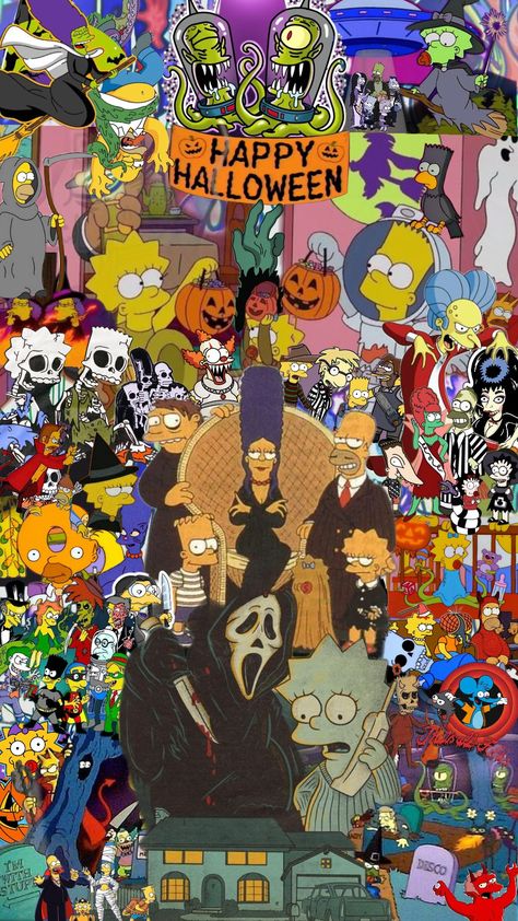 Simpsons Halloween Simpsons Halloween, Halloween Everyday, The Simpson, Happy Halloween, Tattoos, Halloween, Pins