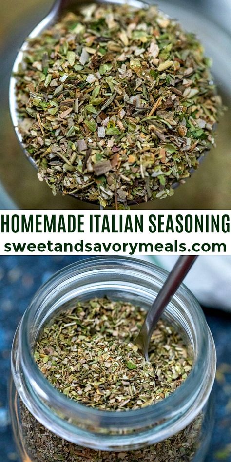 Italian Herb Seasoning Recipe, Diy Italian Seasoning Blend, Dehydrated Seasoning, Diy Italian Seasoning, Italian Seasoning Mix Recipe, Recipe In A Jar, Italian Seasoning Mix, Italian Seasoning Recipe, Homemade Italian Seasoning