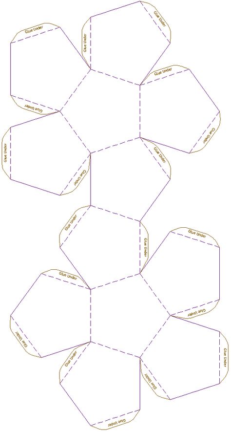 Dodecahedron  Model Template Dodecahedron Template, Art Handouts, Model Template, 달력 디자인, Art Worksheets, בר מצווה, Diy Gift Box, Box Template, Paper Toys