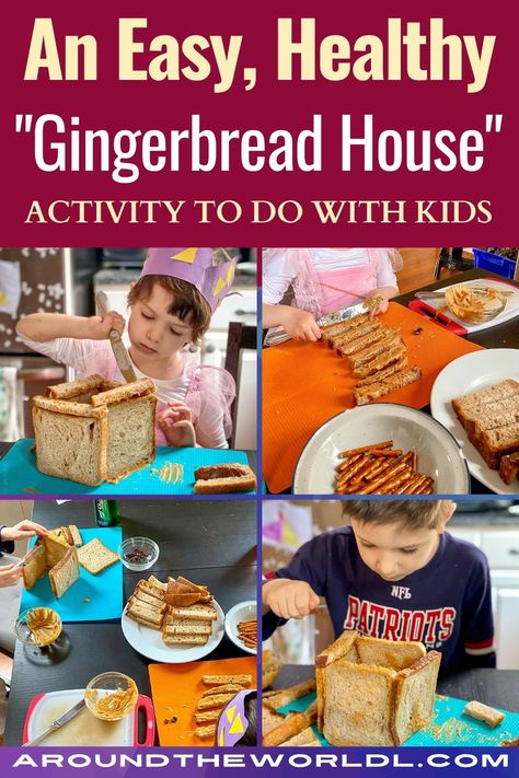 Want to keep the holiday tradition of building gingerbread houses, but don't want all that sugar or baking time? See this easy, healthy STEM activity for kids! #kids #gingerbread #activities #parenting #crafts Healthy Gingerbread House, Building Gingerbread Houses, Gingerbread House Building, Stem Activity For Kids, Easy Gingerbread House, Icing Tools, Gingerbread Activities, Easy Gingerbread, Bread Shaping