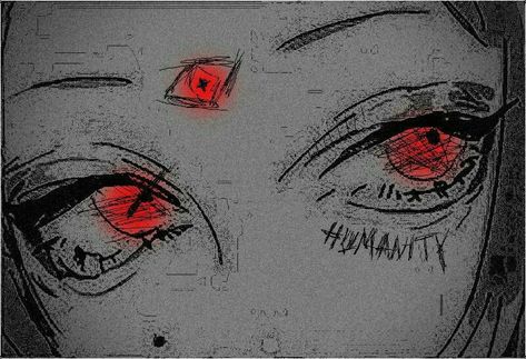 Creepy Art, Dark Anime, Red Eyes, Horror Art, Third Eye, Dark Art, Drawing Inspiration, Aesthetic Art, Aesthetic Anime