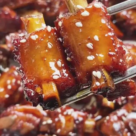 Chinese Braised Pork Ribs, Sweet And Sour Pork Ribs, Pork Rib Recipe, Sweet And Sour Ribs, Pork Spare Ribs Recipe, Braised Pork Ribs, Rib Recipe, Pork Spare Ribs, Pork Rib Recipes