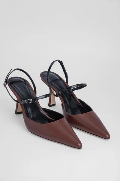 SHOP – BY FAR Dark Brown Heels, Elegant Shoes Heels, Designer Lifestyle, Shoes Heels Classy, Cute Shoes Heels, Upper East Side, Brown Heels, Elegant Shoes, Unique Shoes