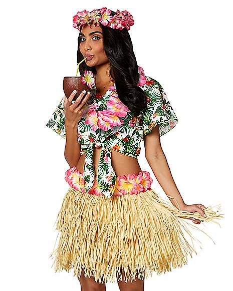 Hula Girl Costume, Hawaiian Party Dress, Hawaii Costume, Luau Party Dress, Hawaiian Party Outfit, Luau Costume, Hawaiian Fancy Dress, Hawaiian Outfit Women, Hawaiian Costume