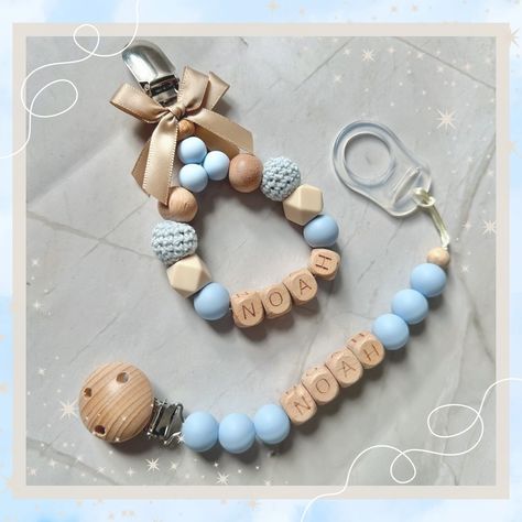 ☁️ How adorable is this matching baby blue pram charm and dummy clip ☁️ #babybou #pramcharm #dummyclip #dummyclipsuk #littlebaby #personalised #shopesmall #etsyshop #etsyseller #etsysellersofinstagram #etsyhandmade #shopsmall #supportsmallbusiness #manifest Pram Charms, Dummy Clips, Matching Baby, Baby Boutique, Etsy Handmade, Baby Blue, Etsy Seller, Baskets, Etsy Shop