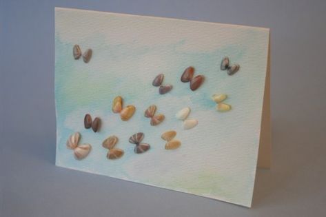 butterfly shell card Butterfly Shells Art, Framing Seashells, Butterfly Seashells, Seashells Decor, Ocean Shells, Beach Craft, Shells And Sand, Beach Bathroom, Leftover Paint