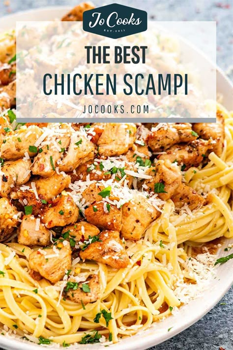 Chicken Scampi Pasta Recipes, Best Chicken Scampi Recipe, Easy Chicken Scampi Recipe Without Wine, Simple Chicken Breast Recipes Skillet, Chicken Scampi Recipe Without Wine, Chicken Scampi Sauce Recipe, Chicken Breast Pieces Recipes, Healthy Chicken Scampi Recipe, Easy Weeknight Chicken Dinners