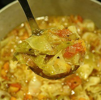 Cabbage soup isn�’t just for St. Patrick’s day. Cabbage soup should be added to your recipe list and made throughout the year. Cabbage soup is a hearty and nourishing, “comfort foo… Comfort Soup Recipes, Soup And Stew, Diced Tomatoes, Think Food, Cabbage Soup, Cabbage Recipes, Bay Leaves, Fire Roasted, Soup And Sandwich