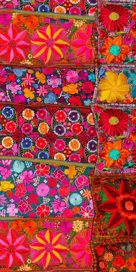 Mexican Pattern, Behind Blue Eyes, Mexican Embroidery, Embroidery Wall Art, Hippie Wallpaper, Arte Inspo, Mexican Art, 영감을 주는 캐�릭터, Modern Interiors