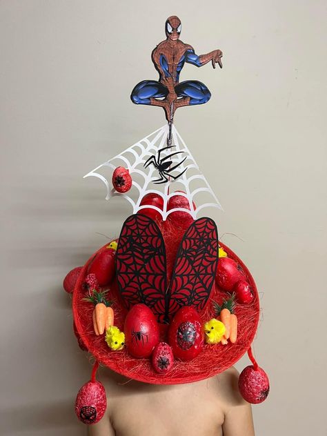 #easterhat #easterhatparade #easterbonnet #easterbonnetparade #spiderman #diy #diycraft Marvel Easter Bonnet, Spiderman Easter Bonnet, Spiderman Diy, Easter Bonnet Competition, School Challenges, Easter Hat Parade, Easter Bonnets, Easter Hat, Easter Hats