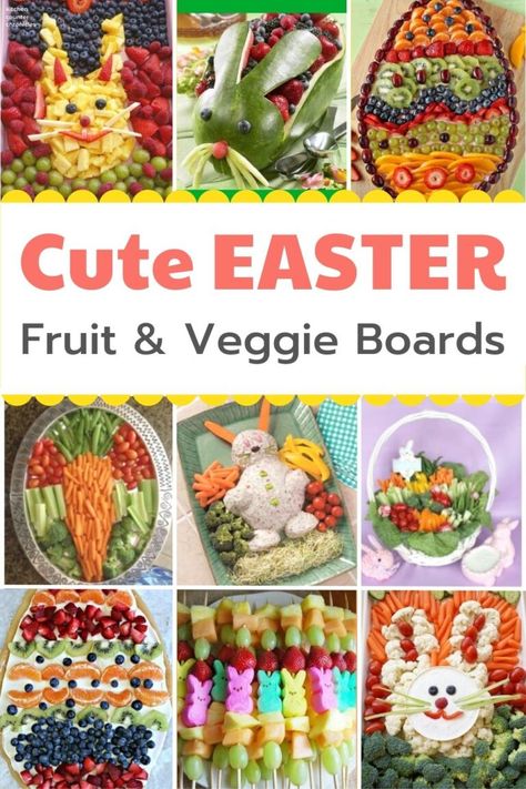 Easter Fruit Tray Ideas, Easter Vegetables Tray, Easter Fruit Tray, Easter Challenge, Easter Bunny Fruit, Easter Vegetables, Fruit Tray Ideas, Vegetable Trays, Easter Meals