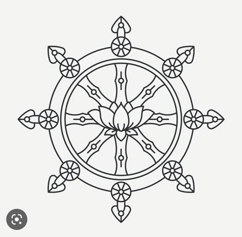 Nirvana Illustration, Dharma Wheel Tattoo Design, Dharma Wheel Tattoo, Buddhism Tattoo, Nirvana Tattoo, Wheel Tattoo, Feelings Wheel, Buddhist Symbols, Symbol Tattoo