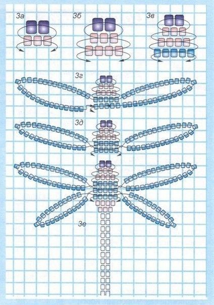 Wire Bead Animals, Bead Pets Pattern Easy, Pony Bead Projects, Bead Animals, Pony Bead Crafts, Beaded Dragonfly, Seed Bead Tutorials, Pony Bead Patterns, Pola Kristik