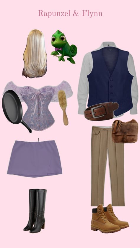 Rapunzel And Flynn Halloween Costume, Flynn Rider And Rapunzel Costume, Rapunzel And Flynn Costume, Flynn Costume, Flynn Rider Costume, Rapunzel And Flynn Rider, Flynn Rider And Rapunzel, Rapunzel Costume, Rapunzel And Flynn