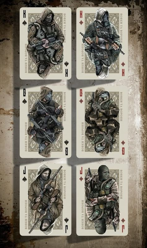 Metro 2033, Custom Playing Cards, Playing Cards Art, Playing Cards Design, Combat Art, Card Tattoo, 카드 디자인, Futuristic Art, Chernobyl