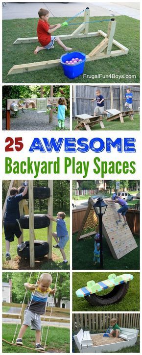 The Best Backyard DIY Projects for Your Outdoor Play Space - Build outdoor toys, climbing structures, sand and water play, and more! Diy Outdoor Toys, Backyard Play Spaces, Outdoor Play Space, Outdoor Play Spaces, Kids Outdoor Play, Outdoor Play Area, Pool Noodle, Ideas Backyard, Backyard Playground