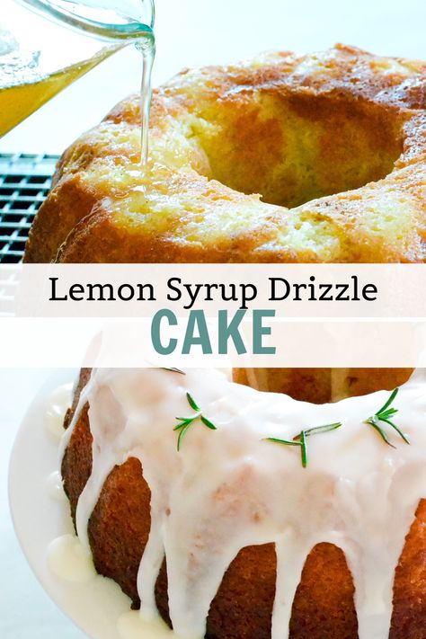 Lemon Syrup Cake, Dessert Lemon, Light Cake, Syrup Cake, Lemon Syrup, Light Cakes, Lemon Cake Recipe, House Cake, Indulgent Desserts