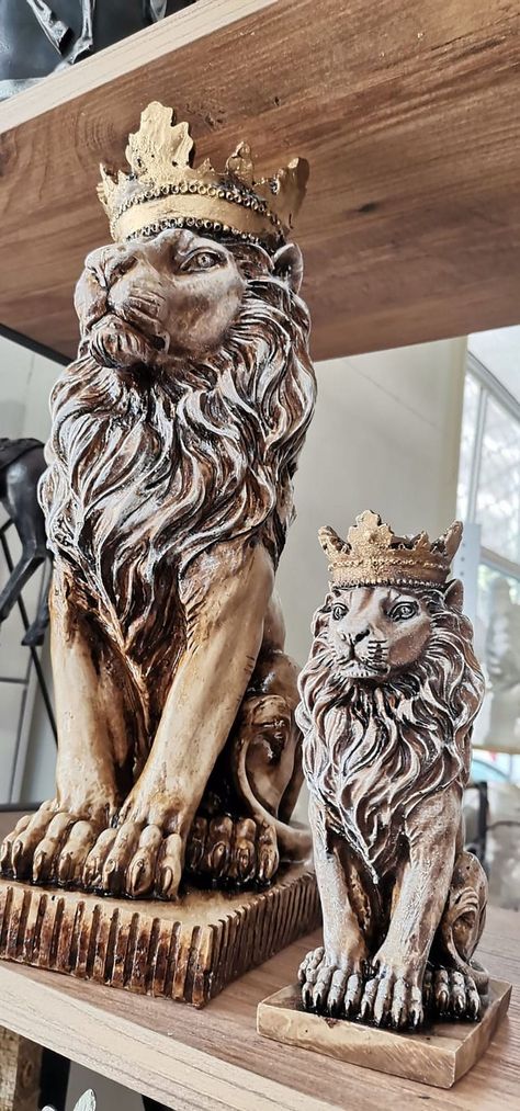 Lion Home Decor, Lion Decor, Lion Statue, Casterly Rock, Handmade Statue, Bust Sculpture, Animal Statues, Lion Of Judah, Glam Decor