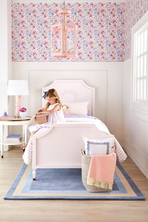 Caitlin Wilson Design, Girls Bed, Caitlin Wilson, Toddler Bedroom Girl, Big Girl Bedrooms, Big Kids Room, Girl’s Room, Shared Room, Twins Room