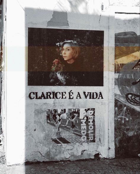 Clarice Lispector Brasil Aesthetic, Girl Thinking, Cool Posters, My Vibe, Urban Art, Brazil, Vision Board, Literature, Poetry