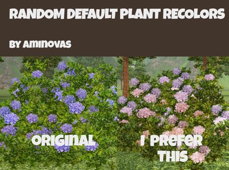 aminovas sims - A Random Selection of Default Recolors: Subtley... Sims 3 Default, Ts3 Cc, Sims 3 Cc Finds, Sims 3 Mods, Cc Sims4, The Sims 4 Packs, Hydrangea Purple, White Hydrangea, Sims House