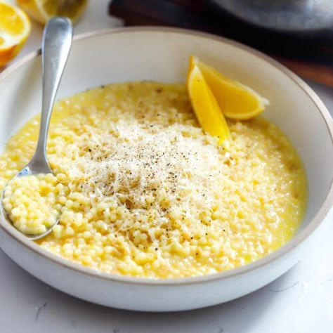 Lemon Parmesan Pastina - Food My Muse Go To Meals, Pastina Recipes, My Muse, One Pan, Balanced Lifestyle, Food Cooking, Muse, Lemon