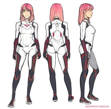 AnnieMeiProject - character post - Imgur Character Turnaround, Art Cyberpunk, Character Design Cartoon, Comics Illustration, Character Model Sheet, Concept Art Character, Hero Costumes, Poses References, Character Poses