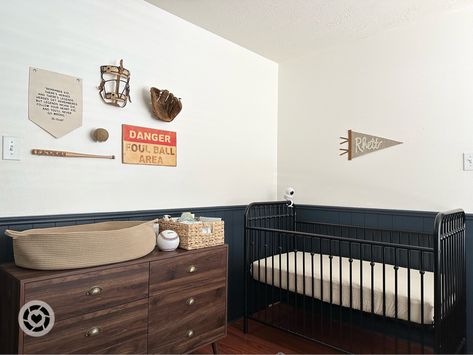 Boy Baseball Room, Toddler Baseball Room, Baseball Nursery Baby Boy, Baseball Themed Nursery, Antique Sports Nursery, Subtle Baseball Nursery, Boys Baseball Room, Sports Themed Nursery, Vintage Sports Nursery Baby Boy