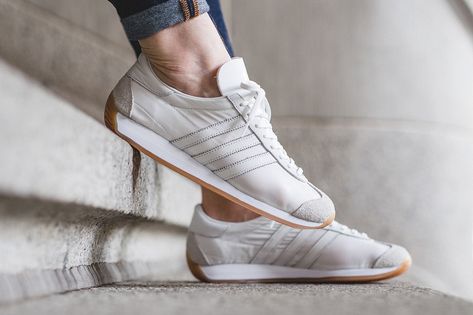 adidas-country-og-white-gum-3 Adidas Country Og, Athletic Attire, Adidas Country, Classic Adidas, Chic Sneakers, Rich Women, Fashion Forever, Shoe Inspiration, Trending Sneakers