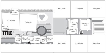 Sketch Layout, Allison Davis, Scrapbook Generation, Scrapbooking Sketches, Life Sketch, Project Life Layouts, Page Layouts, Scrapbook Layout Sketches, Scrapbook Templates