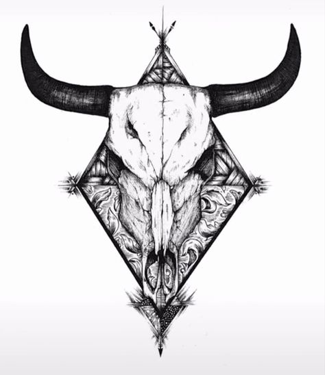 Cow Skull Tattoos, Bull Skull Tattoos, Cowgirl Tattoos, Cowboy Tattoos, Country Tattoos, Native American Tattoos, Bull Tattoos, Taurus Tattoos, Western Tattoos