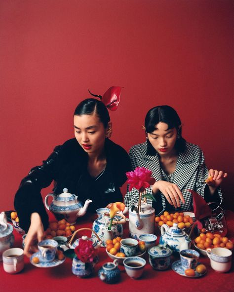 Self-Portrait Unveils Lunar New Year Campaign | Hypebae New Year Campaign, Lunar New Year 2023, New Year Photoshoot, Lunar Year, Campaign Fashion, New Year 2023, Year Of The Snake, Family Celebrations, Lunar New Year