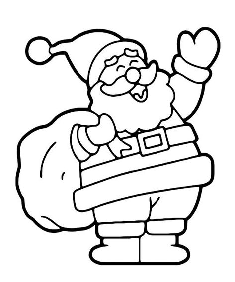 42 Dessins de Pères noël & Coloriages à Imprimer Santa Coloring Pages, Santa Template, Christmas Coloring Sheets, Printable Christmas Coloring Pages, Christmas Stencils, Christmas Drawing, Christmas Coloring Pages, Printable Christmas, Free Printable Coloring