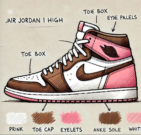 Jordan 1s Drawing, Jordan 1 Drawing, Shoes Drawing, Jordan 1s, Doodle Art Designs, Jordan 1 High, Jordan Shoes, Doodle Art, Art Designs