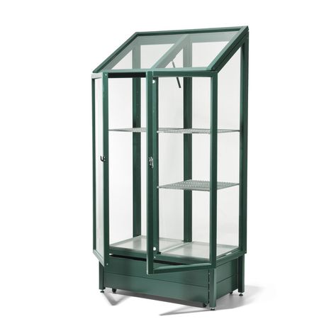 Check out the Glass and Pinewood Balcony Greenhouse in Greenhouses, Landscape Design & Outdoor Structures from Manufactum for 1045.00. Balcony Greenhouse, Lean To Greenhouse, Indoor Greenhouse, Backyard Greenhouse, Small Greenhouse, Greenhouse Plans, Potting Sheds, Mini Greenhouse, Diy Greenhouse