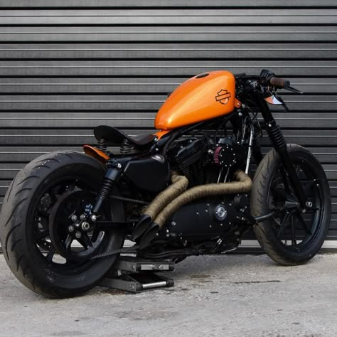 Harley Sportster 48, Hd Sportster, Sportster Motorcycle, Harley Davidson Sportster 883, Custom Motorcycles Bobber, Sportster Bobber, Cafe Racer Design, Harley Davidson Iron 883, Custom Sportster