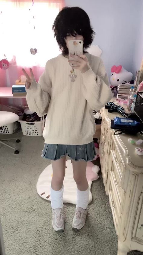 Kawaii Boy Outfits, Fem Boy Outfits, Soft Boy Outfits, Kawaii Boy, Soft Boy, Alt Fashion, Grunge Hair, Alternative Outfits, Kawaii Clothes