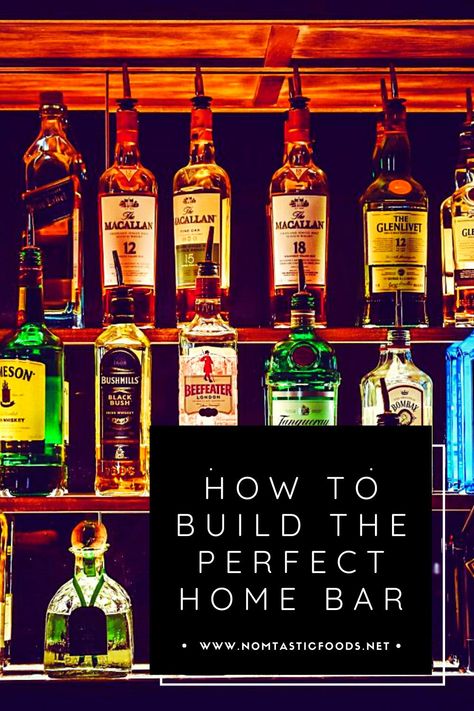 Looking to build your own home bar? Check out Nomtastic Foods' latest guide for a comprehensive guide. #homebar #bar #buildhomebar #homebartender Build Your Own Bar, Building Your Own Home, Build Your Own Home, Beefeater London, Best Restaurants In La, Pretty Cocktails, Aged Rum, Build Your Own House, London Dry Gin