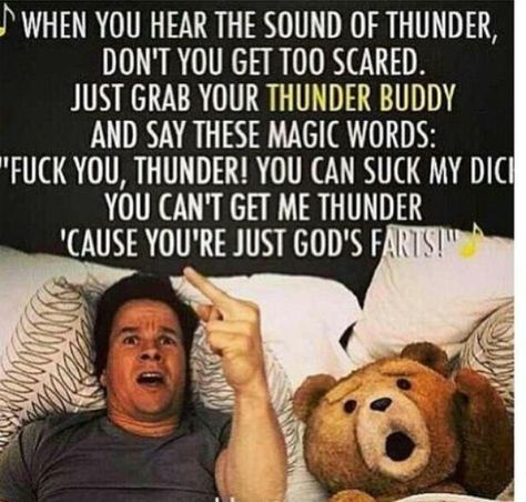 Thunder buddies for life!!!!! Ted Movie Quotes, Thunder Song, Thunder Buddy, Ted Movie, John Bennett, Best Movie Quotes, Tv Quotes, Magic Words, Funny Movies