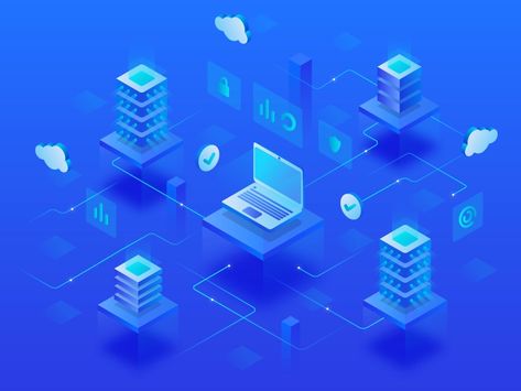 Home Page Background, Charlotte Usa, Group Illustration, Page Illustration, Cloud Server, Isometric Art, Isometric Design, Isometric Illustration, Motion Graphics Design