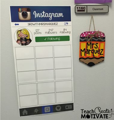 Classroom Instagram Bulletin Board, Social Media Classroom Decor, Instaclass Bulletin Board, Instagram Classroom Board, Instagram Theme Bulletin Board, Social Media Classroom Theme, Instagram Bulletin Board, Classroom Instagram, Critical Literacy