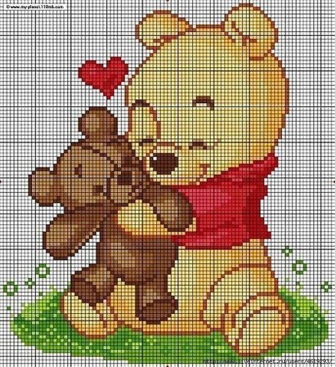 Cat Cross Stitches, Disney Cross Stitch Patterns, Baby Cross Stitch Patterns, Pola Kristik, Disney Cross Stitch, Pola Sulam, Baby Cross, Cross Stitch Baby, Crochet Cross