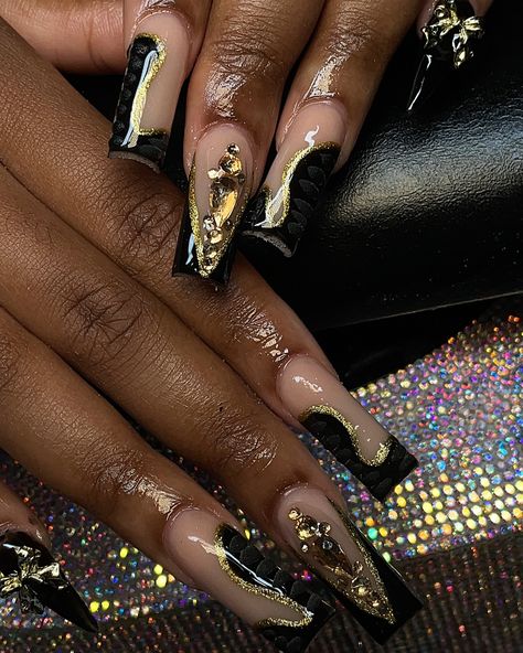 Elegant asf🖤 Haven’t booked THE nail goddesss yet 😱and want me to slay your nails 💕!? Don’t miss out this month! Booking Link is in my bio #goddesssnailss #memphisnailtech #valentinobeautypure #memphisnails #memphisnailtechs #longnails #coffinnails #memphisnailshop #freestylenailset #fullset #trendingnailsets #blacknailtech #tiktok #viral #explore #nailinspo #901nails #memphishairstylist #memphishair #nailinspo #nailart #atlnailtech #atlhairstylist #atlantanailtech #nashvillenailtech ... Black Encapsulated Nails, Encapsulated Nails, Nail Shop, Nail Tech, Coffin Nails, Long Nails, Nail Inspo, You Nailed It, Gel Nails