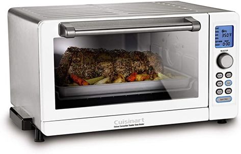 Amazon.com: Cuisinart TOB-135W Deluxe Convection Toaster Oven Broiler, White: Home & Kitchen Cuisinart Toaster Oven, Cuisinart Toaster, Convection Toaster Oven, Smart Oven, Frozen Foods, Convection Oven, Coffee Machines, Toaster Oven, Small Kitchen Appliances