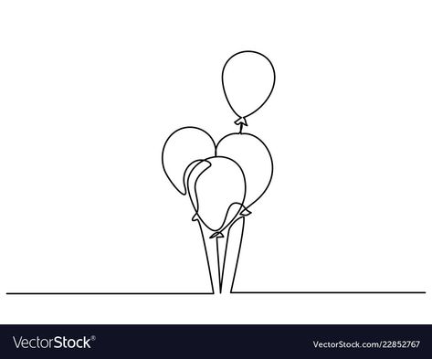 Balloon Line Art, Line Art Cake, Line Drawing Abstract, Line Animation, Line Sketch, Continuous Line Drawing, One Line Art, Line Art Tattoos, Vintage Icons