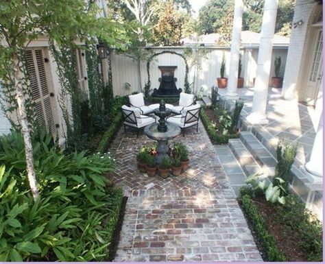 Small Courtyard, Paving Ideas, Courtyard Landscaping, Garden Seating Area, Small Courtyard Gardens, Courtyard Gardens Design, Small Courtyards, Garden Seating, Courtyard Garden