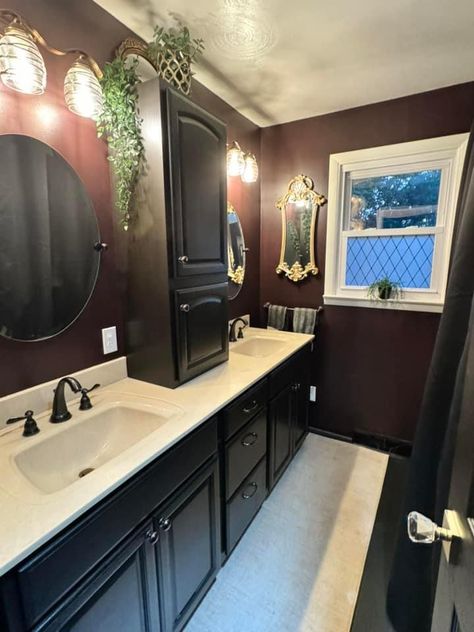 Dark Cabinets Bathroom, Dark Cabinets, Mom And Dad, Quick Saves