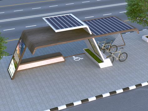 Bus Stop Concept Design, Bus Stand Design, Bus Shelter Design Concept, Bus Station Design Architecture, Busstop Ideas, Bus Stop Ideas, Bus Stop Architecture, Bus Stop Design Architecture, Bus Stop Design Concept