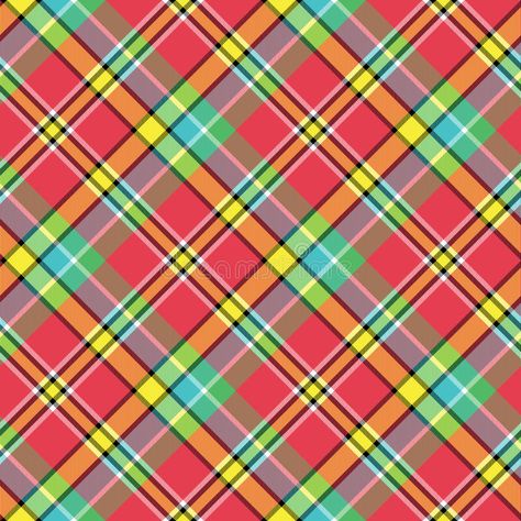 Madras bright color tartan seamless fabric texture royalty free illustration Madras Checks, Seamless Fabric Texture, Textile Pattern Design Fashion, Checks Pattern, Madras Plaid, Textile Pattern Design, Patterned Vinyl, Free Illustration, Texture Vector