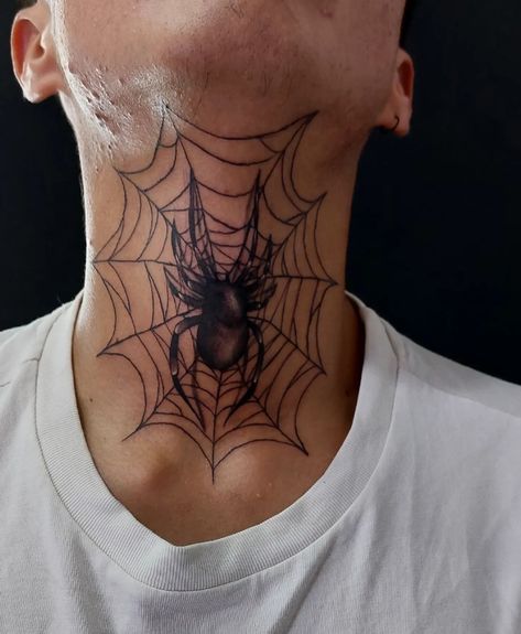 Cobweb Neck Tattoo, Spider Tattoo, Mac Miller, Jaco, Neck Tattoo, Lotus Flower Tattoo, Spider Web, Flower Tattoo, Tattoo Ideas